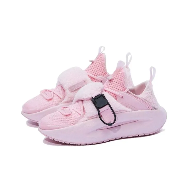 LiNing Cloud Travel 䨻 Shock Absorbing Non Slip Wear Resistant Breathable Balanced Low Top Casual Shoes Women's Pink-1