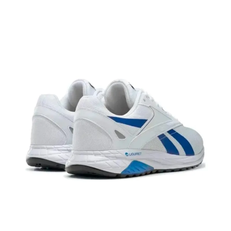 Reebok Liquifect 90 2 Cushioning Wear-Resistant Low-Top Running Shoes Men's White Blue-3