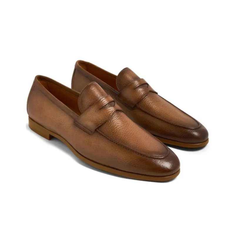 Magnanni Diezma Leather Penny Loafers-3