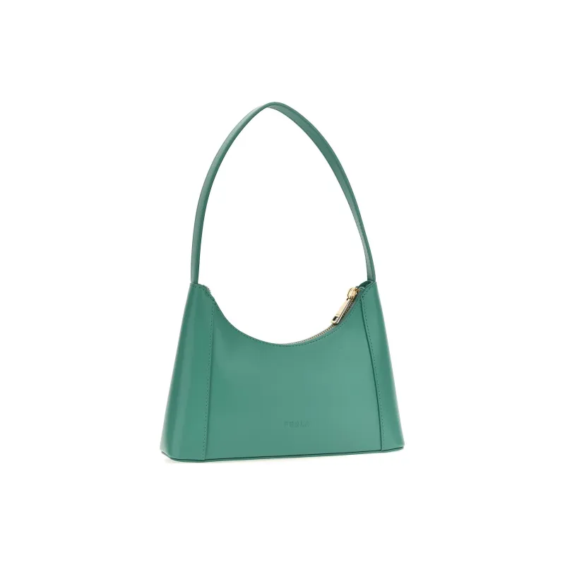 Furla Diamante Calfskin Handbag, Shoulder Bag Women's Green-1