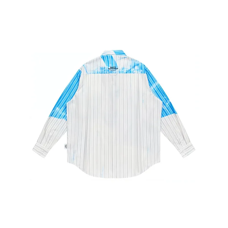 EMPTY REFERENCE Shirt Unisex Blue White-1