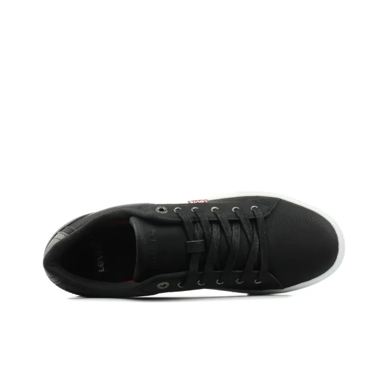 Levi's Slip Resistant Shock Absorbers Low Top Skateboard Shoes Men's Black White-2
