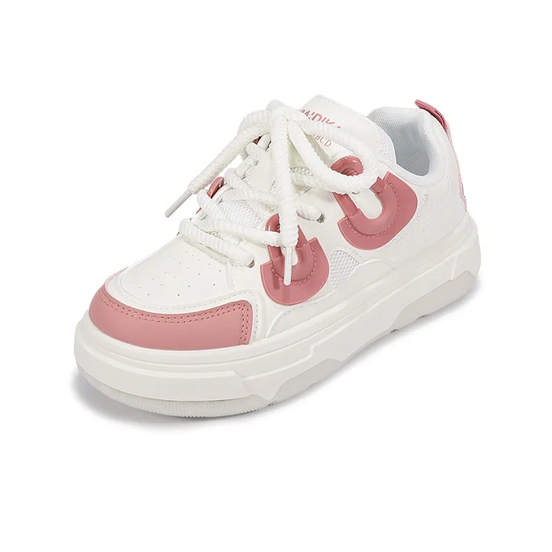 Miss Zhang Cushioning Anti Slip And Wear Resistant Height Increasing Low Top Casual Shoes Women's Fuchsia-2