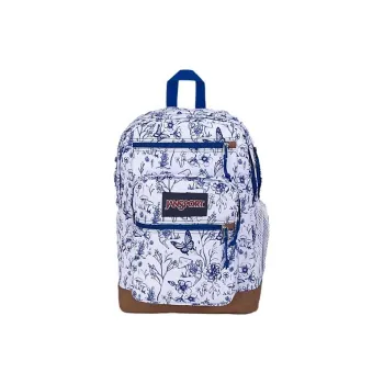 JanSport Recycled Polyester Backpack Unisex Blue And White Porcelain