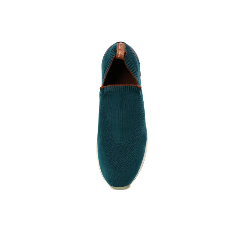 Loro Piana Low Top Casual Shoes Men's Green-3