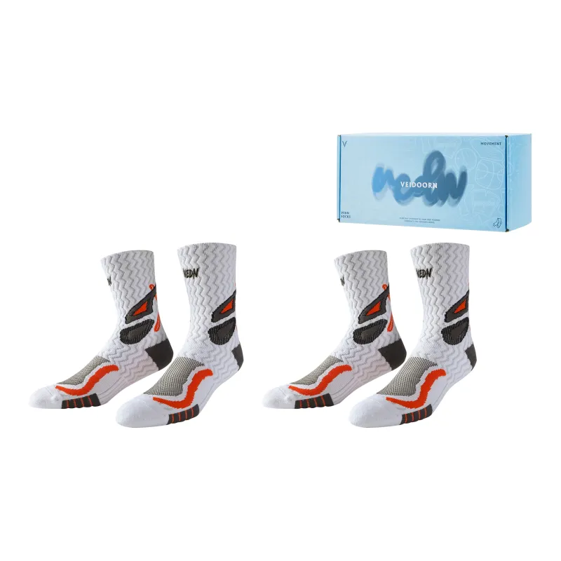 VEIDOORN Mid Calf Socks Unisex Combo Set-4
