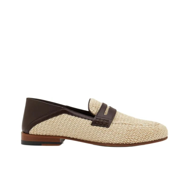 MANOLO BLAHNIK Loafers Men's White Brown-1