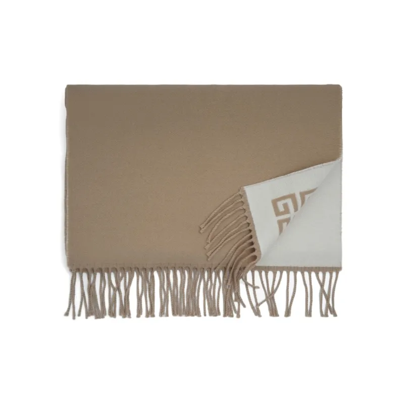 GIVENCHY Knit Scarves Women's Beige-2