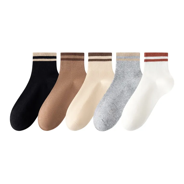 MIIOW Mid Calf Socks Men's 5 Pack-24