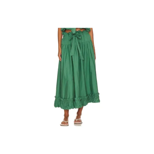 FREE PEOPLE Casual Long Skirts Women's Green