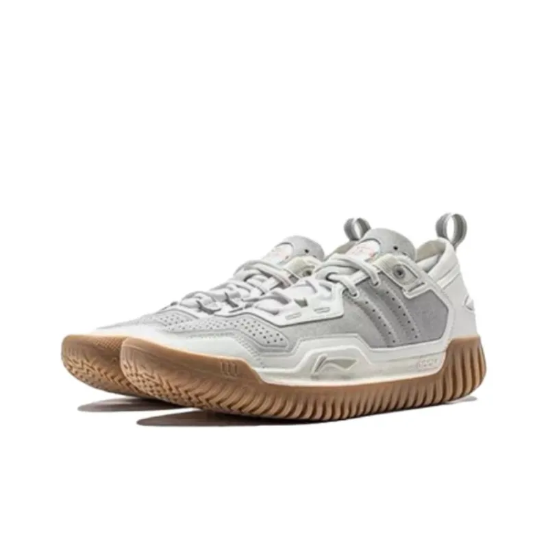 LiNing Anti 5 Low Cushioning Abrasion Resistant Lightweight Basketball Shoes Men's White-2