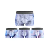 Dazzling Color Block, Blue, Dazzling Color Bubble, Brown (4-3)