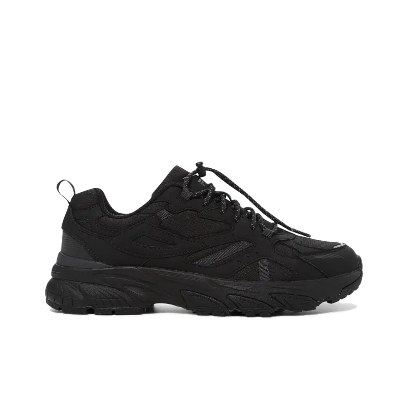 FILA Cushioning Breathable Low Top Running Shoes Unisex Black-1