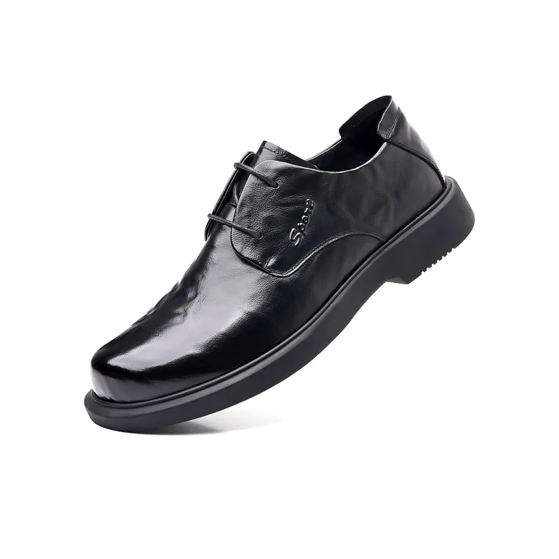 Joe Bang Wolf X XIAOTOULANG Dress Shoes Men Low Top Black/Brown-2