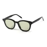 Black Frame with Green Lens