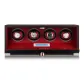 Black Microfiber Leather+Red Microfiber Leather[4 Watch Slot]