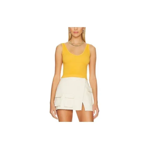 FREE PEOPLE Tank Tops Women's Yellow