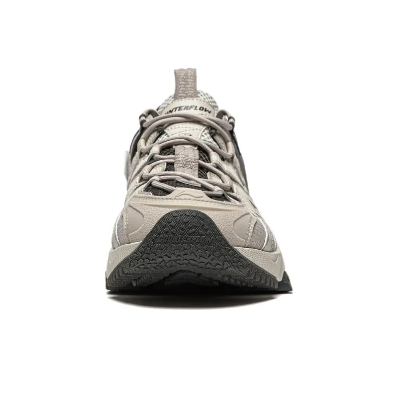 LiNing CF Tracing Collection, Xingye Cushioning, Wear Resistant Low Top Casual Shoes Men's Gray-3