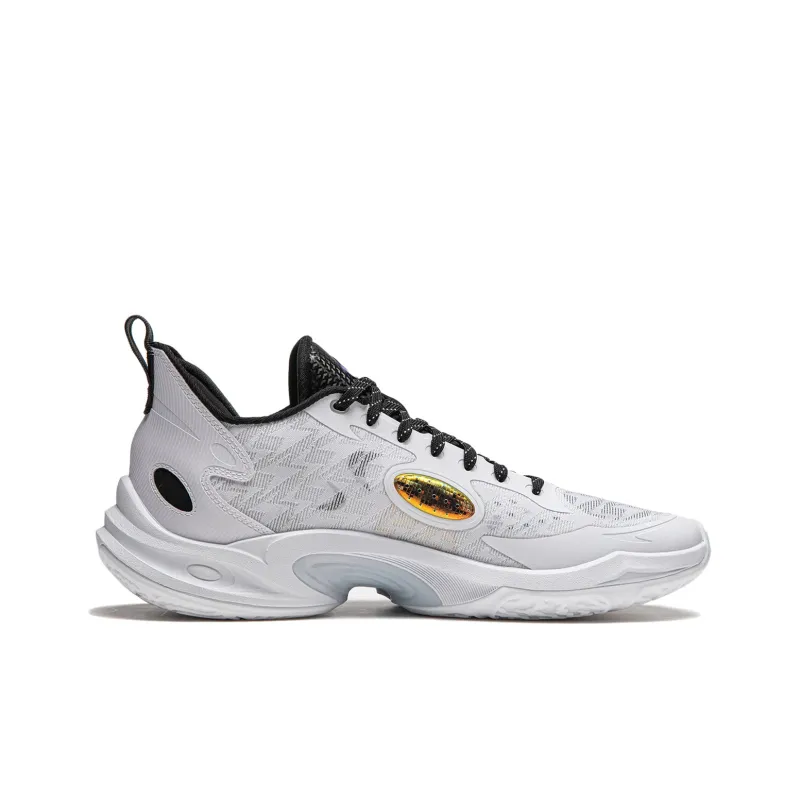 LINING Super Light 2024 Basketball Shoes Men Low Top Standard White/Black-1