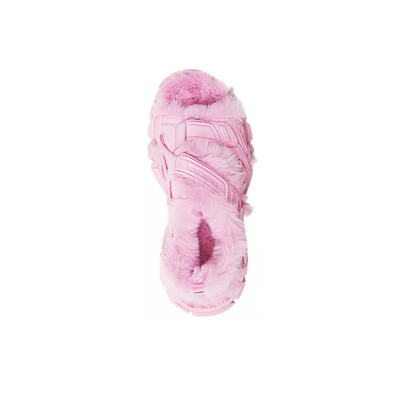 Balenciaga Track Sandal Fake Fur Pink Women's-2
