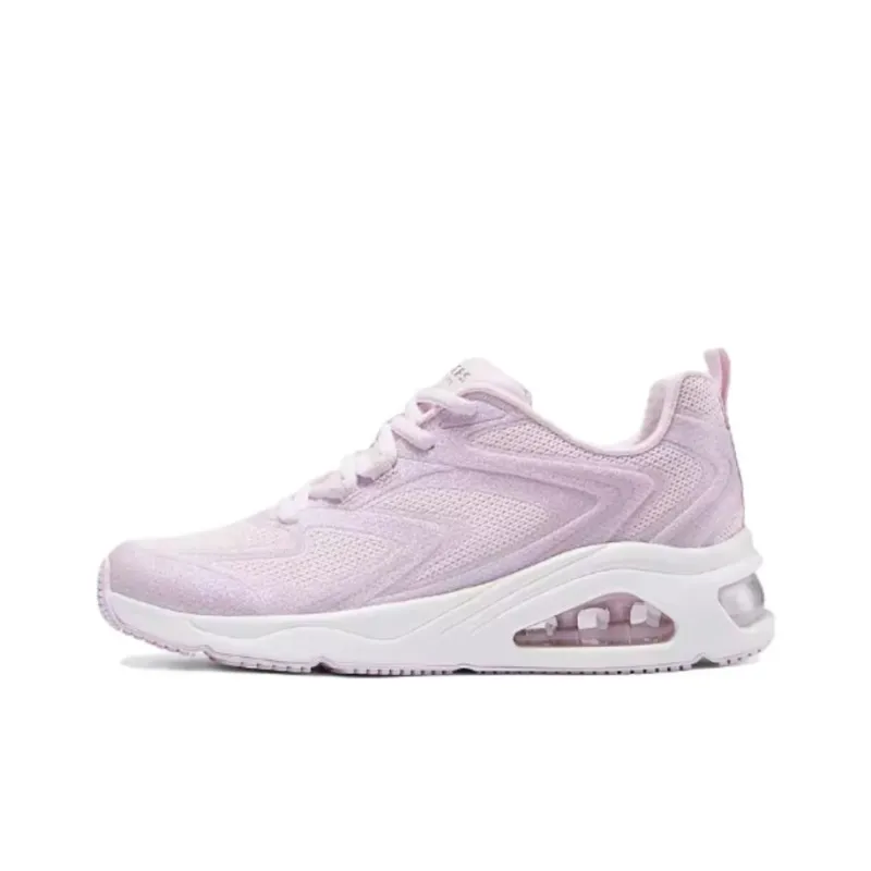 Skechers Cushioned Slip Resistant Abrasion Resistant Low Top Running Shoes Women's Pink-0