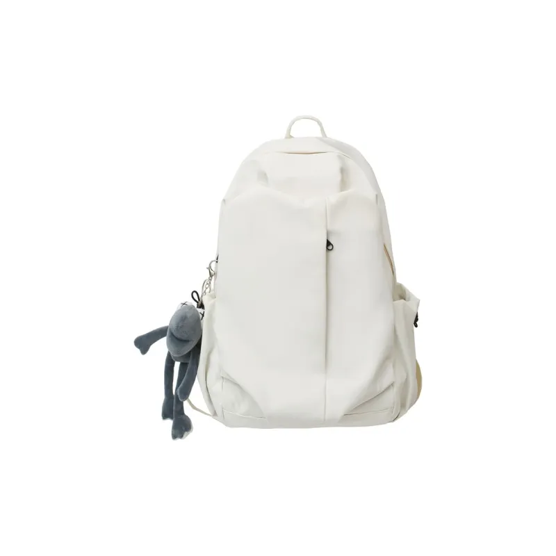 Deli Bear Nylon Backpack Regular Unisex Black/White/Pink/Red/Gray/Green-26