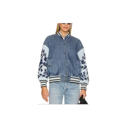 FREE PEOPLE Jackets Women's Blue