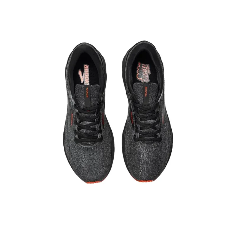 Brooks Trace 2 Road Runnig Cushioning Wear-Resistant Low-Top Running Shoes Men's Black Red-2