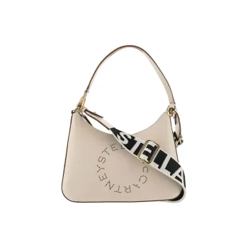 Stella McCartney Logo Perforated Zipped Shoulder Bag