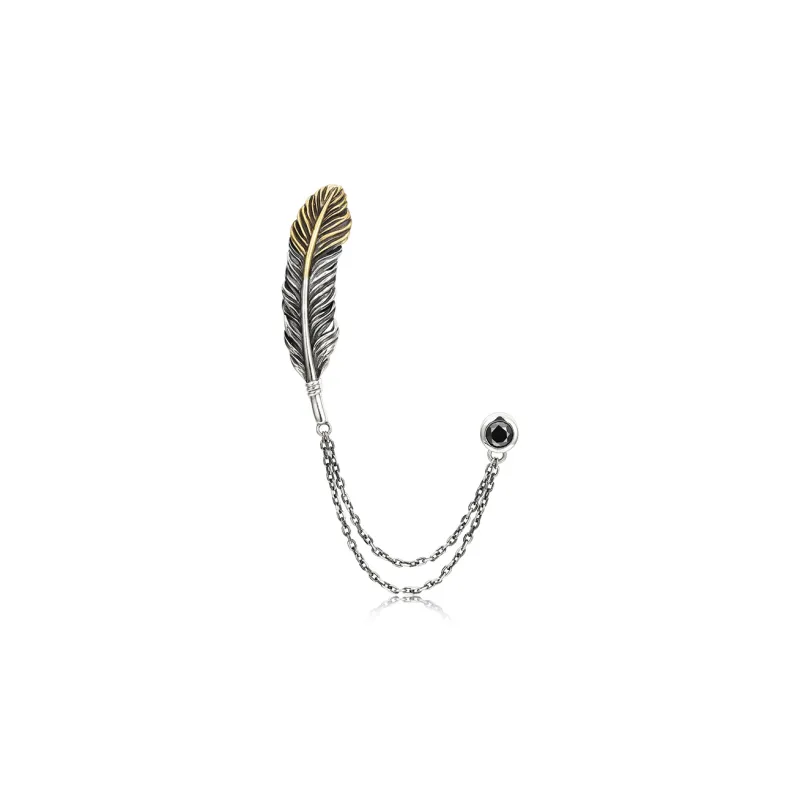 IDEAGEMER 925 Sterling Silver Brooches Men's-0