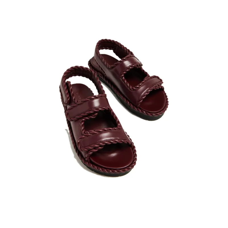 Bottega Veneta Jack Flat Sandal Barolo Women's-4