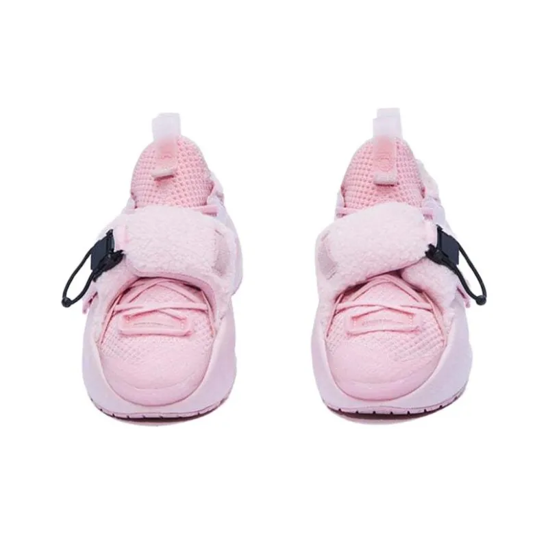 LiNing Cloud Travel 䨻 Shock Absorbing Non Slip Wear Resistant Breathable Balanced Low Top Casual Shoes Women's Pink-3