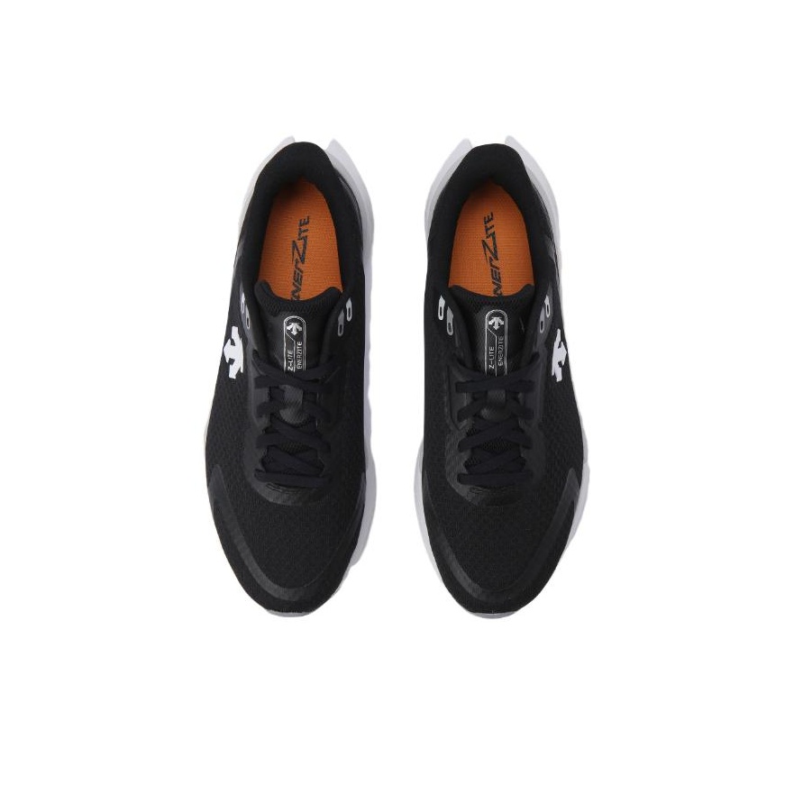 DESCENTE Running Shoes Unisex Low-Top Black White - POIZON