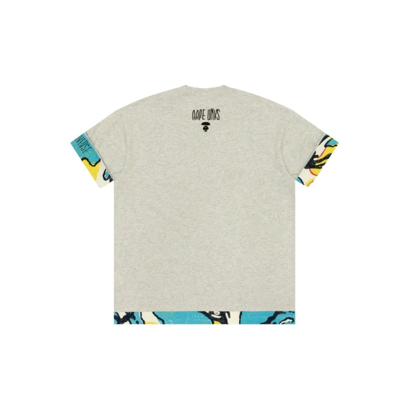 Aape Graphic print Logo embroidered T shirt-1