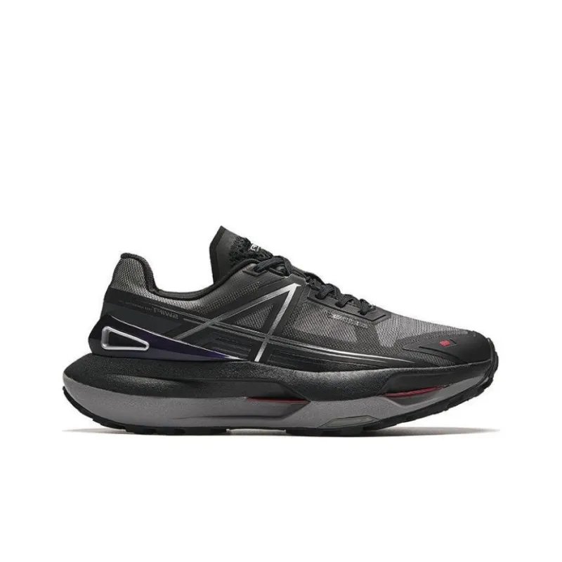 Anta Swift Durable Breathable Low Top Trail Running Shoes Men's Black-1