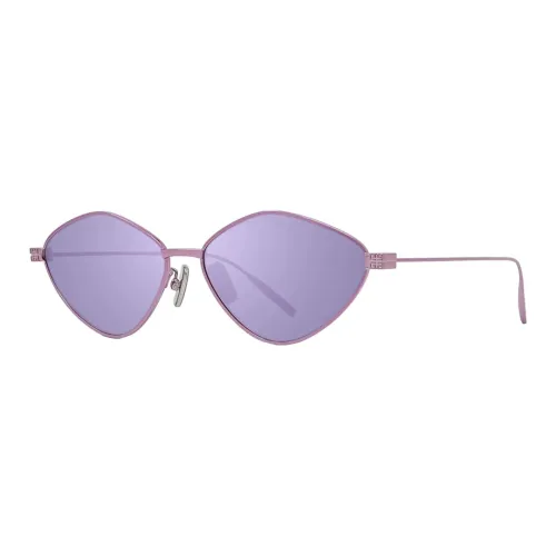 GIVENCHY Metal Irregular Shape Sunglasses Women's Purple