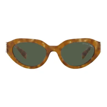 MICHAEL KORS Acetate Oval Sunglasses Women's Brown