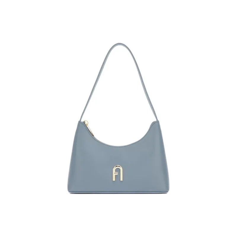 Furla Diamante Soft Calfskin Shoulder Bag, Handbag, Shoulder Bag Women's Sky Blue-0