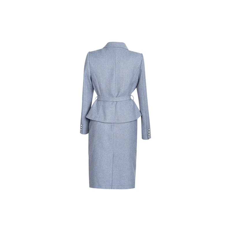 ROEYSHOUSE Business Suits Women's Light Blue-1