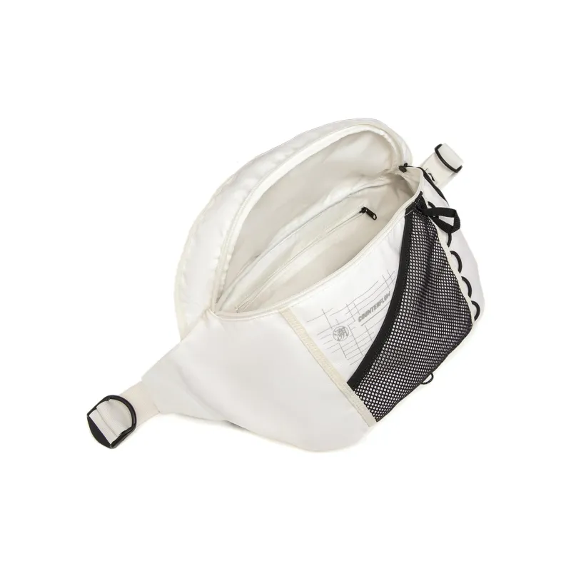LiNing CF Polyamide One Shoulder Crossbody Fanny Pack Regular Unisex Ivory-4