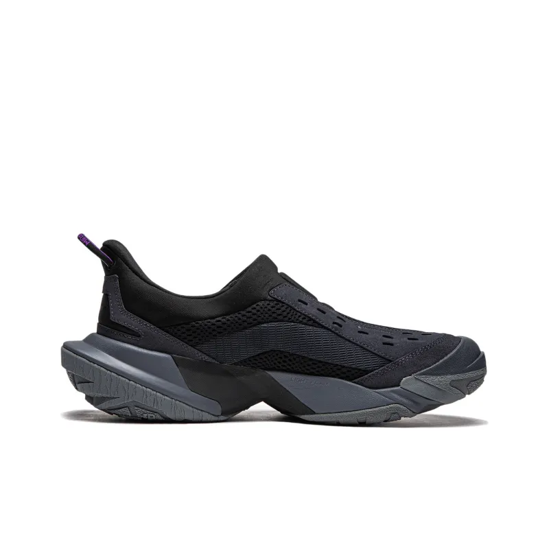 LiNing CF Tracing Collection Hiking 3 Lite Cushioning Wear-Resistant Low-Top Casual Shoes Unisex Black-1