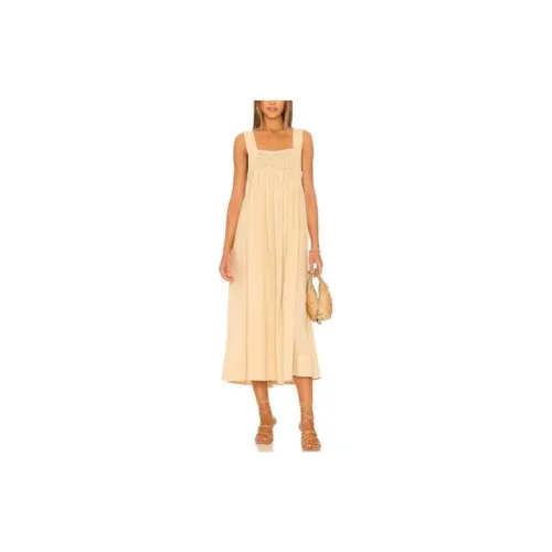 FREE PEOPLE Slip Dresses Women's Grass Yellow