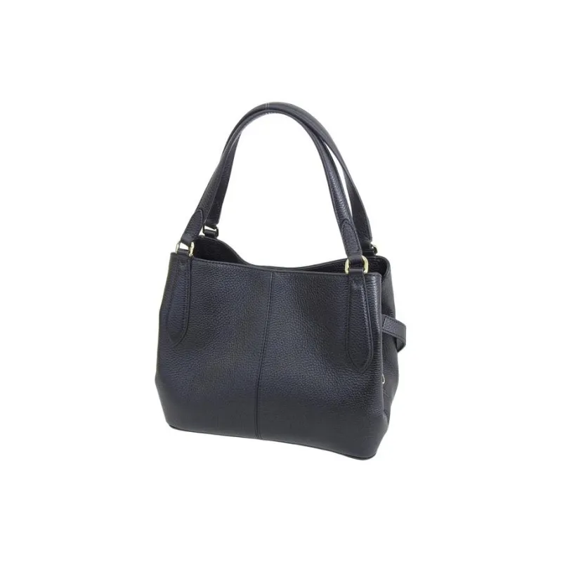Furla Dafne Leather HOBO Bag Shoulder Handbag Small Size Women's Black-2