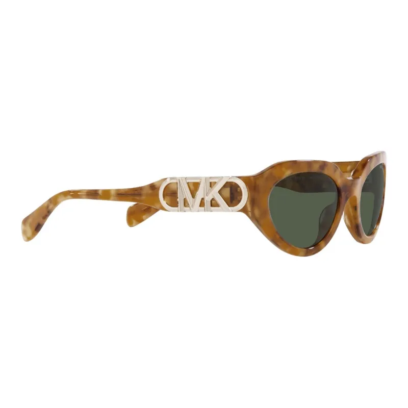 MICHAEL KORS Acetate Oval Sunglasses Women's Brown-2