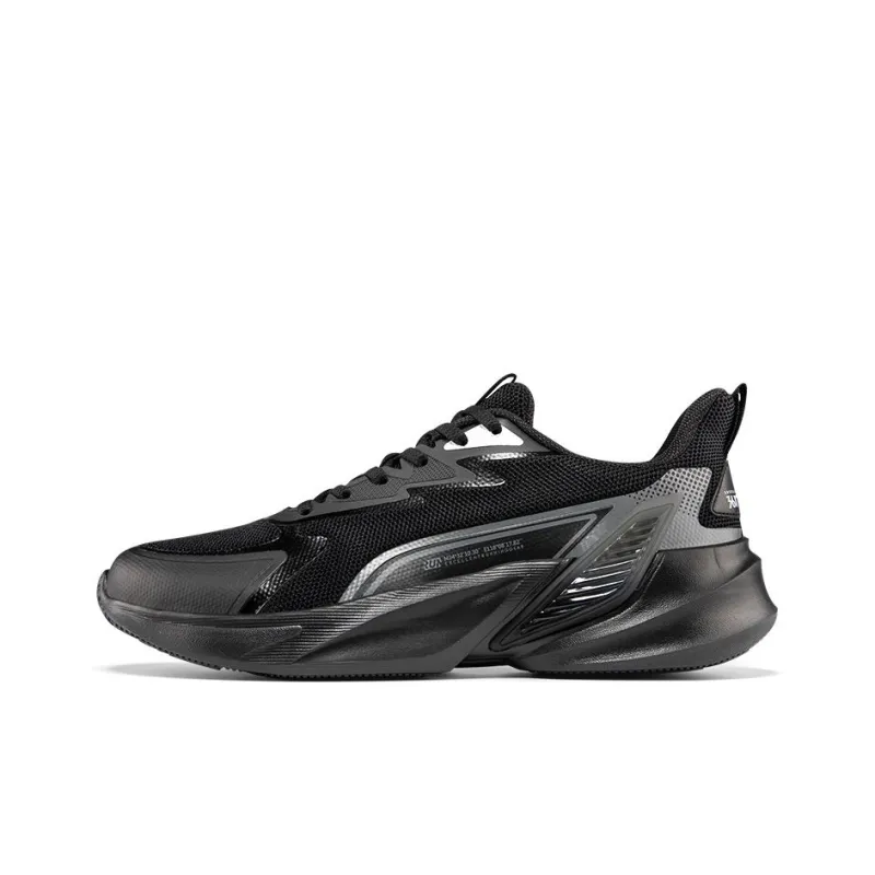 361° Durable Breathable Moisture Wicking Low Top Running Shoes Men's Black-0