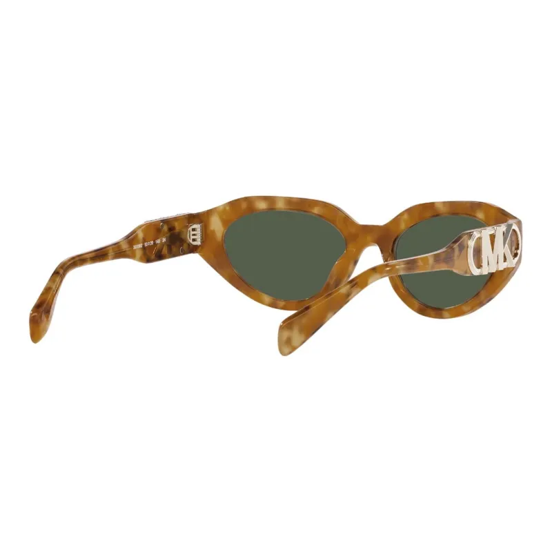 MICHAEL KORS Acetate Oval Sunglasses Women's Brown-5