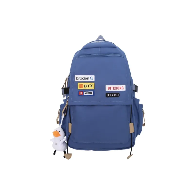 GEERDUN Nylon Backpack Unisex Black/Red/Blue/Gray-4