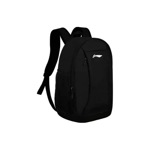LiNing Polyester Backpack Regular Unisex Black