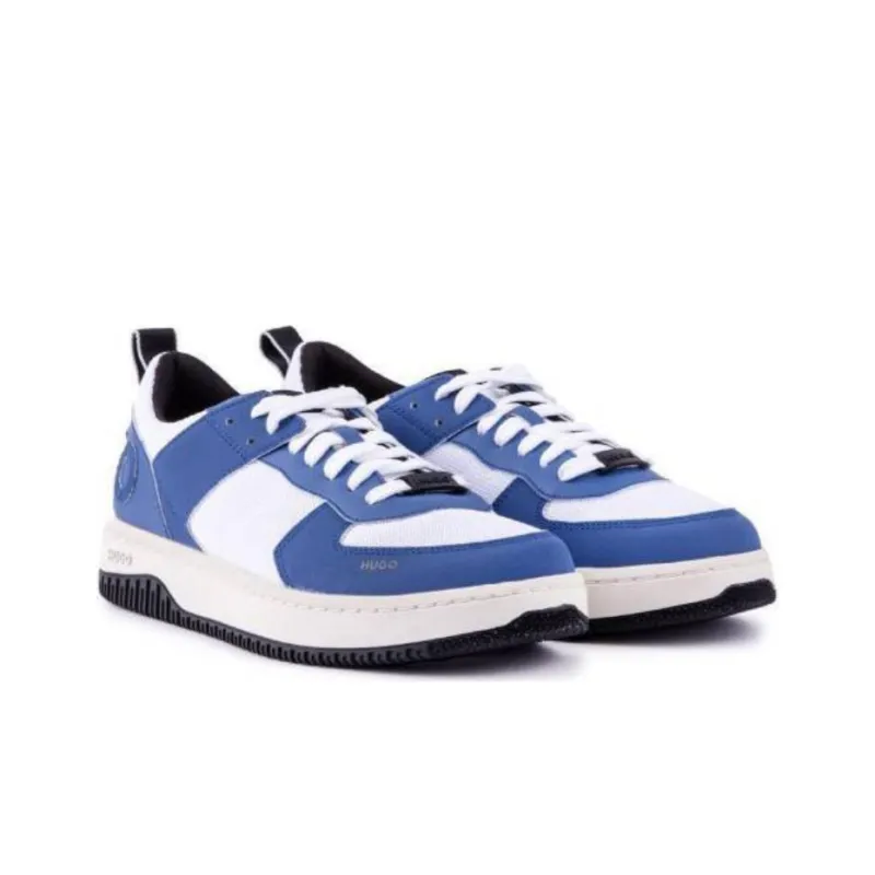 HUGO BOSS Low Top Skateboard Shoes Men's White Blue-2