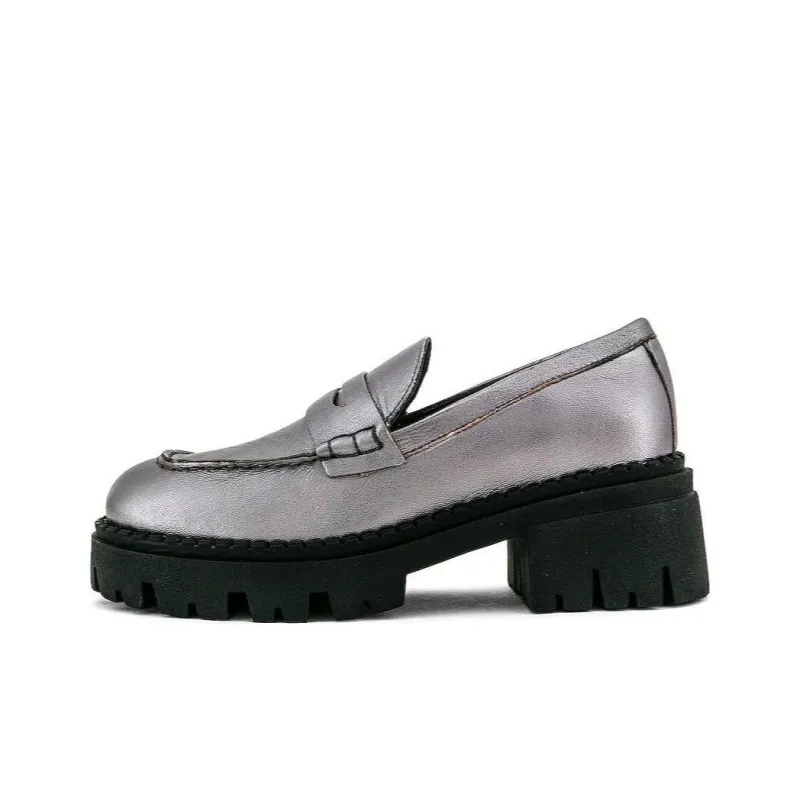 FREE PEOPLE Loafers 5cm Women's Gray-0